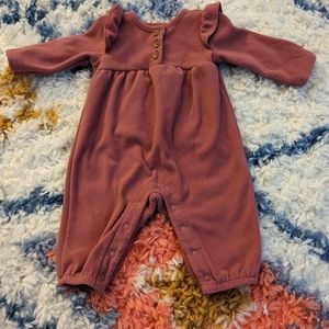 Baby girl fleece romper
